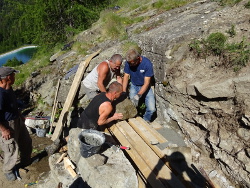  Remontage precis de la voute du tunnel